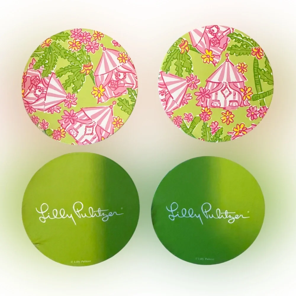 Lilly Pullitzer Cabanarama Coaster Set Summer Beach